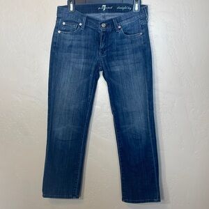 7 for all mankind straight leg cropped women’s size 27 x 30